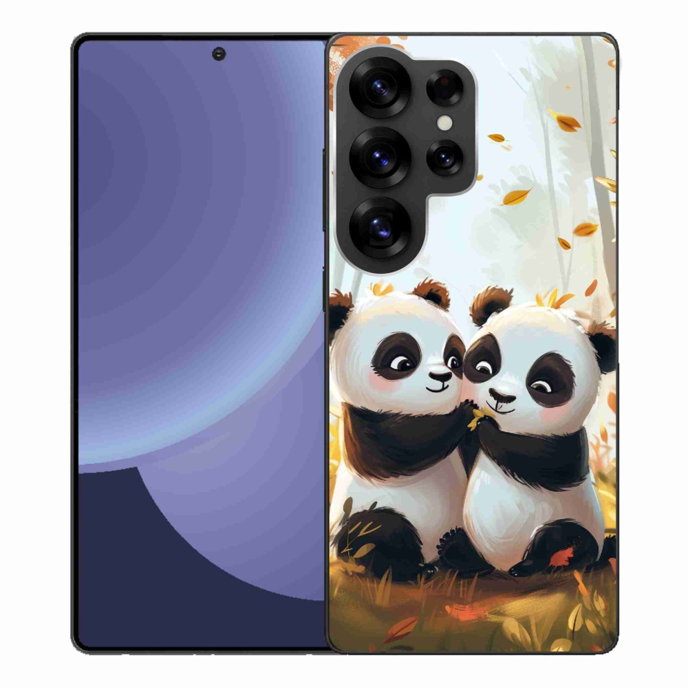 Gél védőhuzat mmCase Samsung Galaxy S25 Ultra készülékhez - pandák