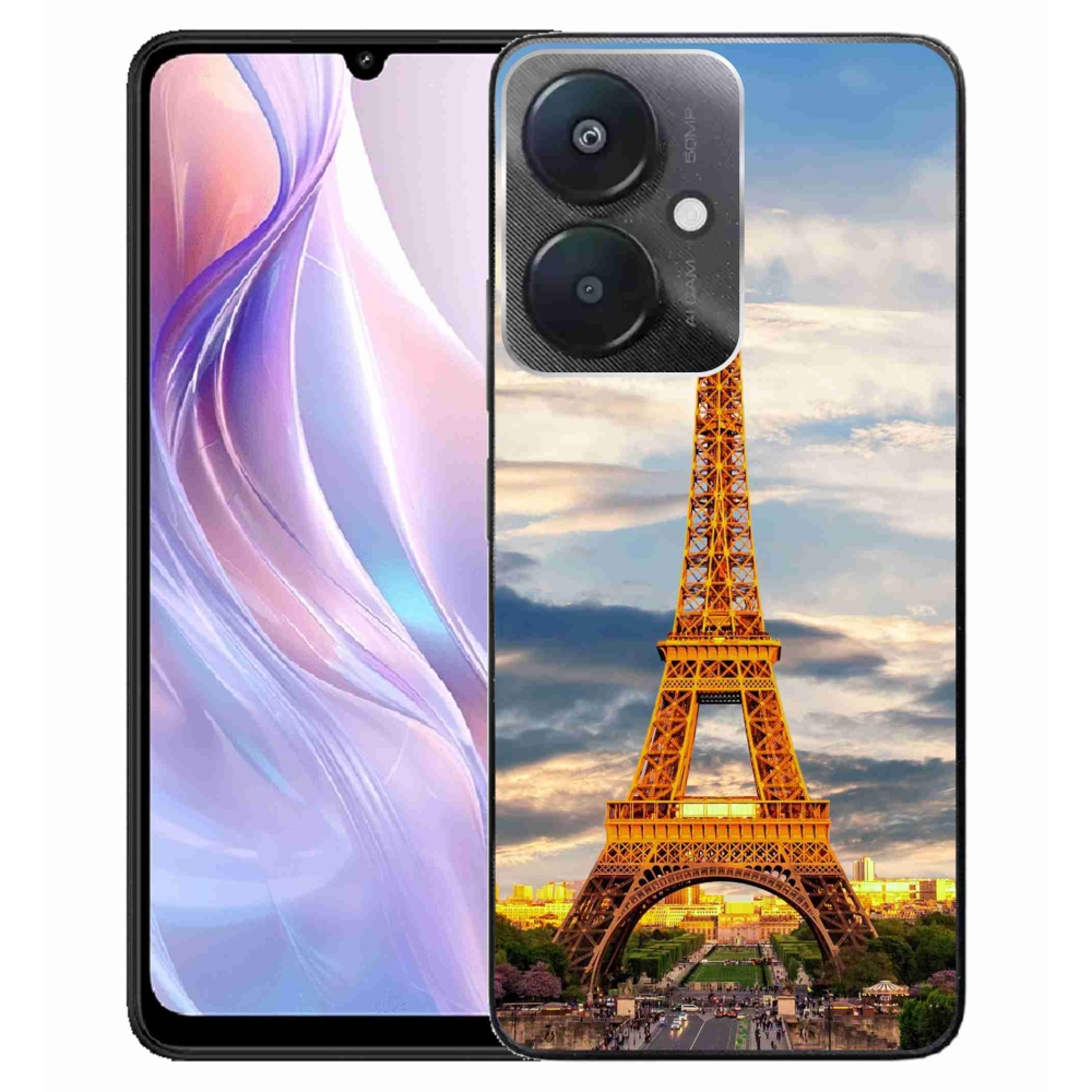 Gél borító mmCase a Xiaomi Redmi 13C 5G számára - eiffel torony 3