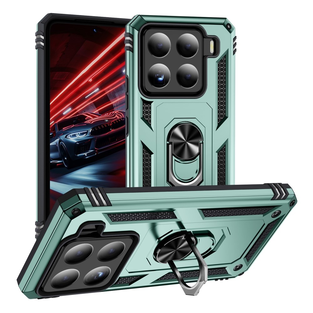 Gyűrűk tartós burkolat Xiaomi 15 - zöld