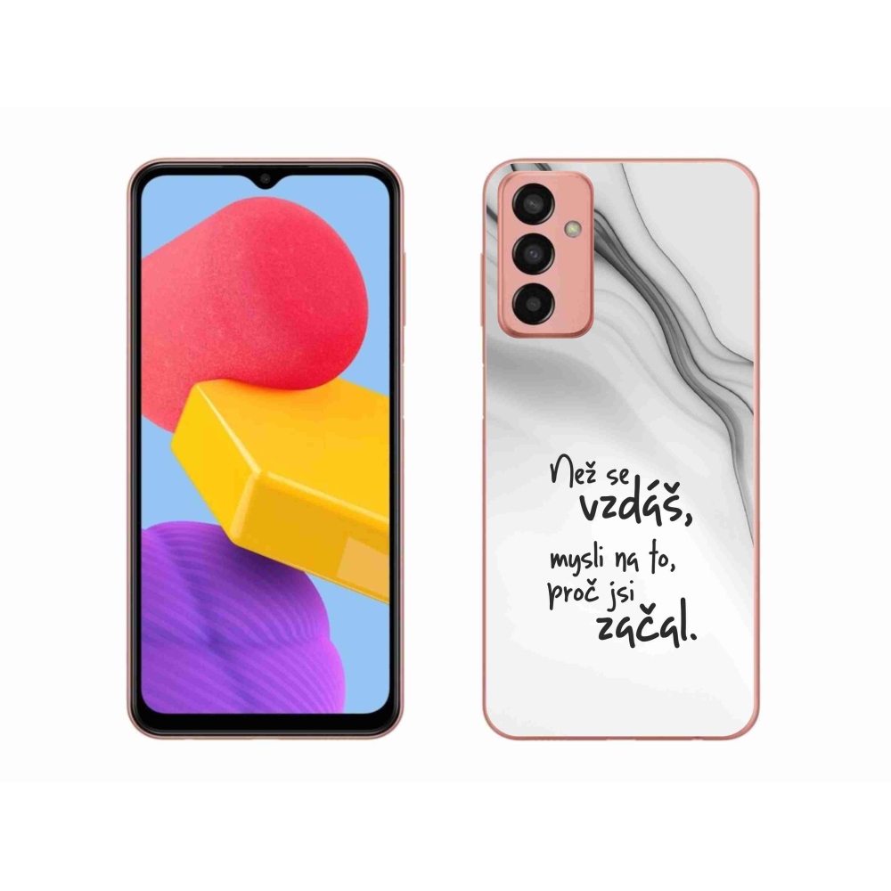 Gél borító mmCase Samsung Galaxy M13 - idézem 2 fehér háttérrel