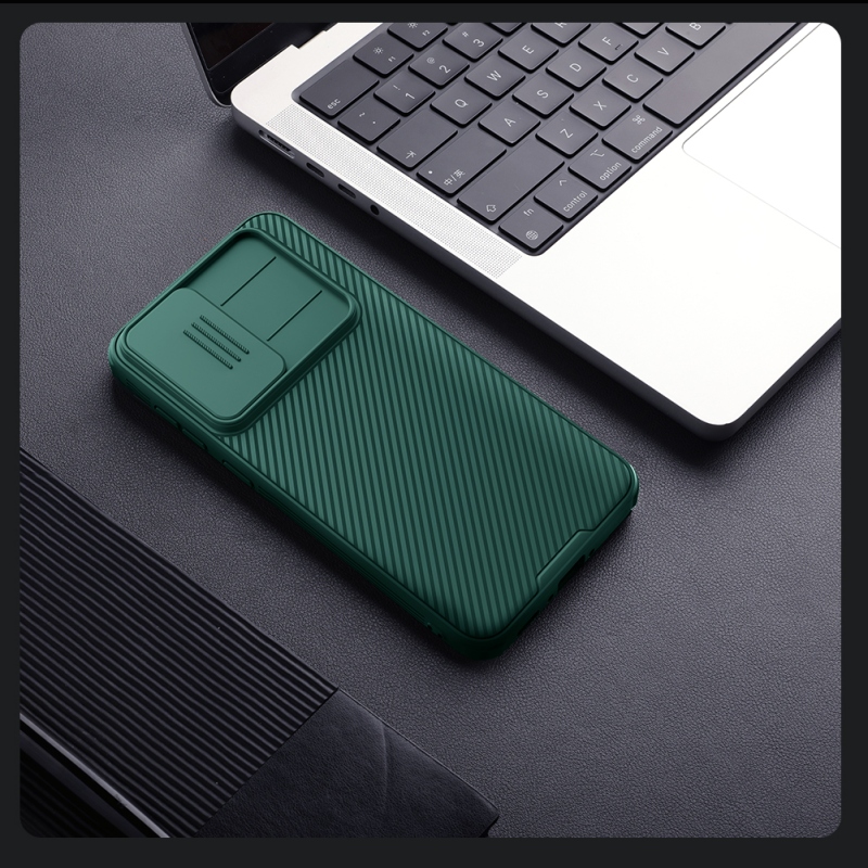 Nillkin CamShield PRO hátlap Samsung Galaxy A36 5G sötétzöld