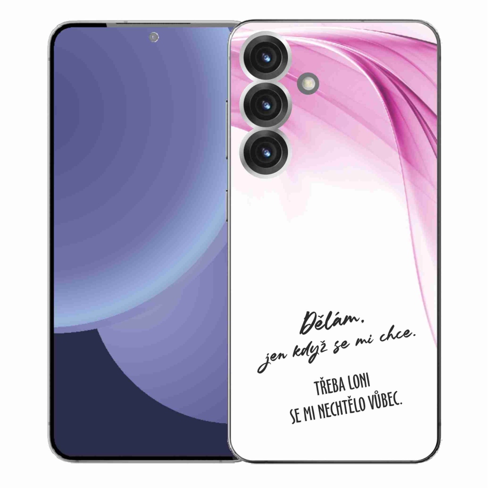 Gél borító mmCase Samsung Galaxy S25+ készülékhez - vicces szöveg 12 fehér háttér