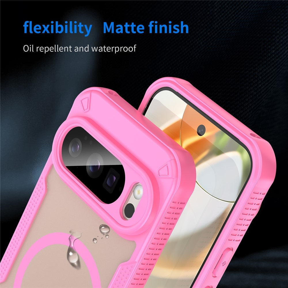 Froste tartós védőburkolat MagSafe-val a Google Pixel 10 Pro-ra - rózsaszín