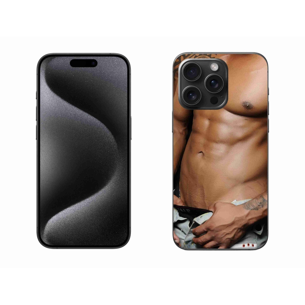 Gél borítás mmCase iPhone 15 Pro Max készülékhez - szexi férfi