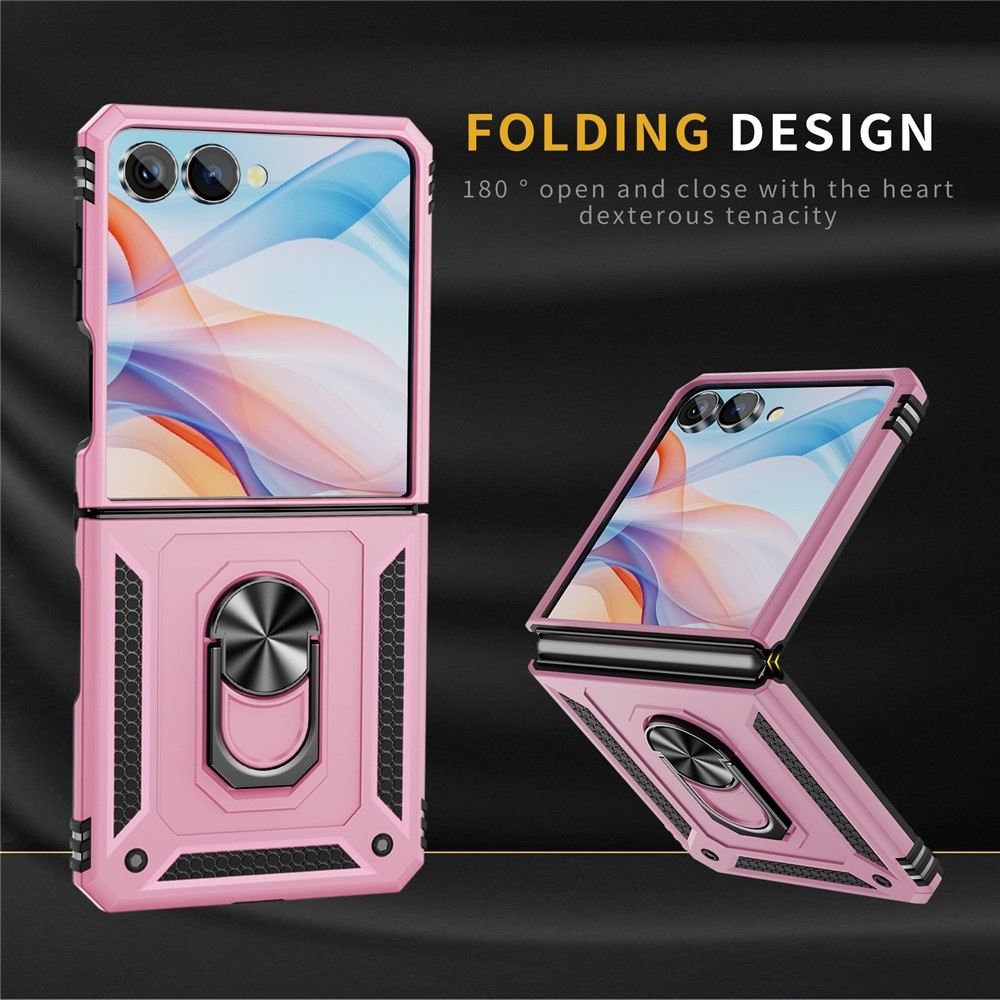 Gyűrűálló borítás Samsung Galaxy Z Flip7 5G készülékhez - rózsaszín