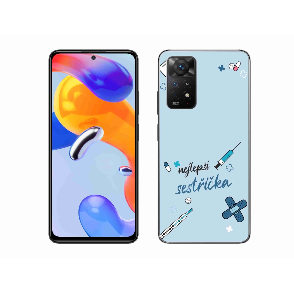 Gél borító mmCase a Xiaomi Redmi Note 11 Pro 4G/5G - legjobb kishúg kék háttérrel