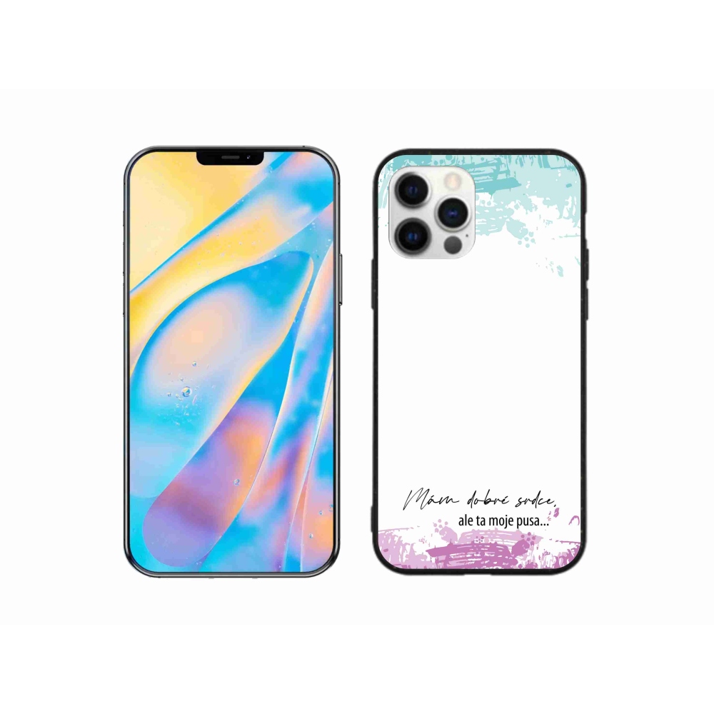 Gél borítás mmCase iPhone 12 készülékhez - vicces szöveg 3 fehér háttér