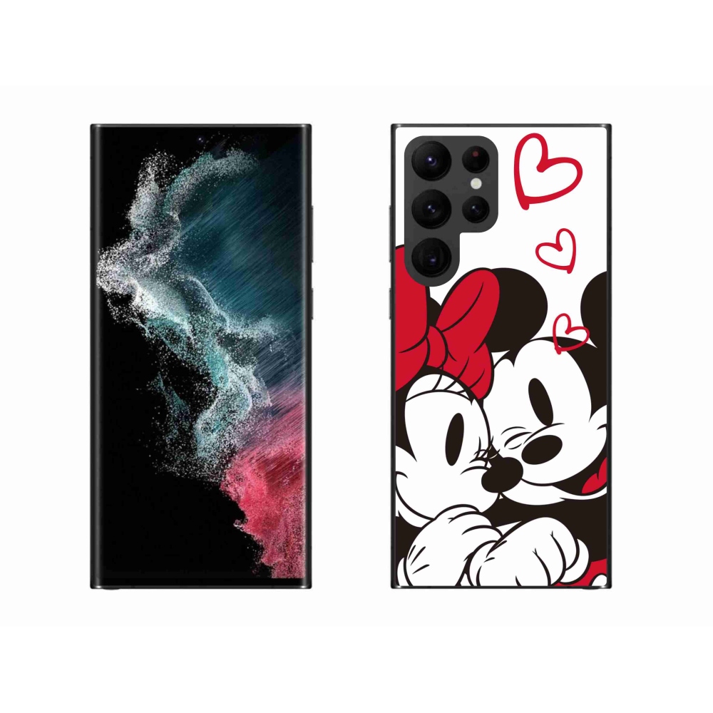 Gél védőhuzat mmCase Samsung Galaxy S22 Ultra 5G - minnie és mickey