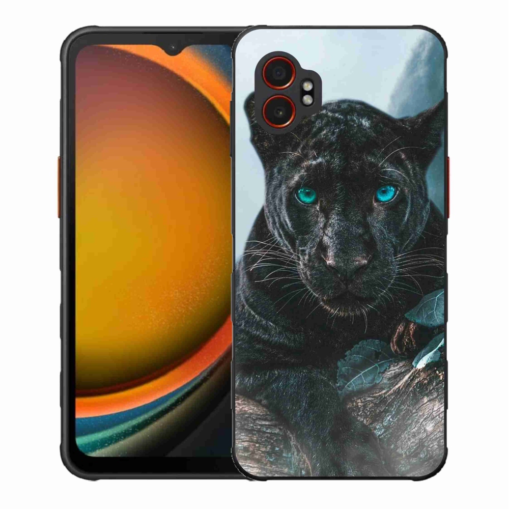 Zselés borítás mmCase Samsung Galaxy Xcover 7 Pro készülékhez - fekete párduc