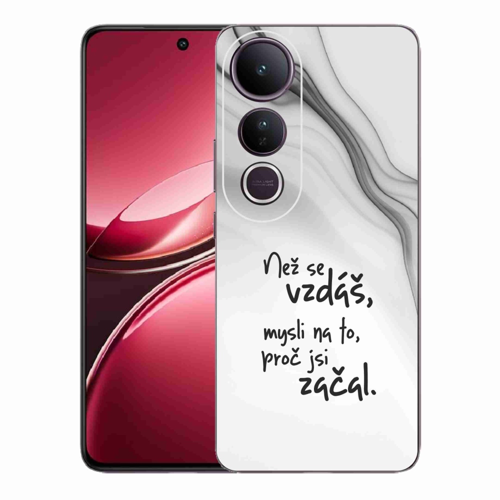 Gél borítás mmCase a Vivo V50 Lite 4G/5G - idézet 2 fehér háttérrel