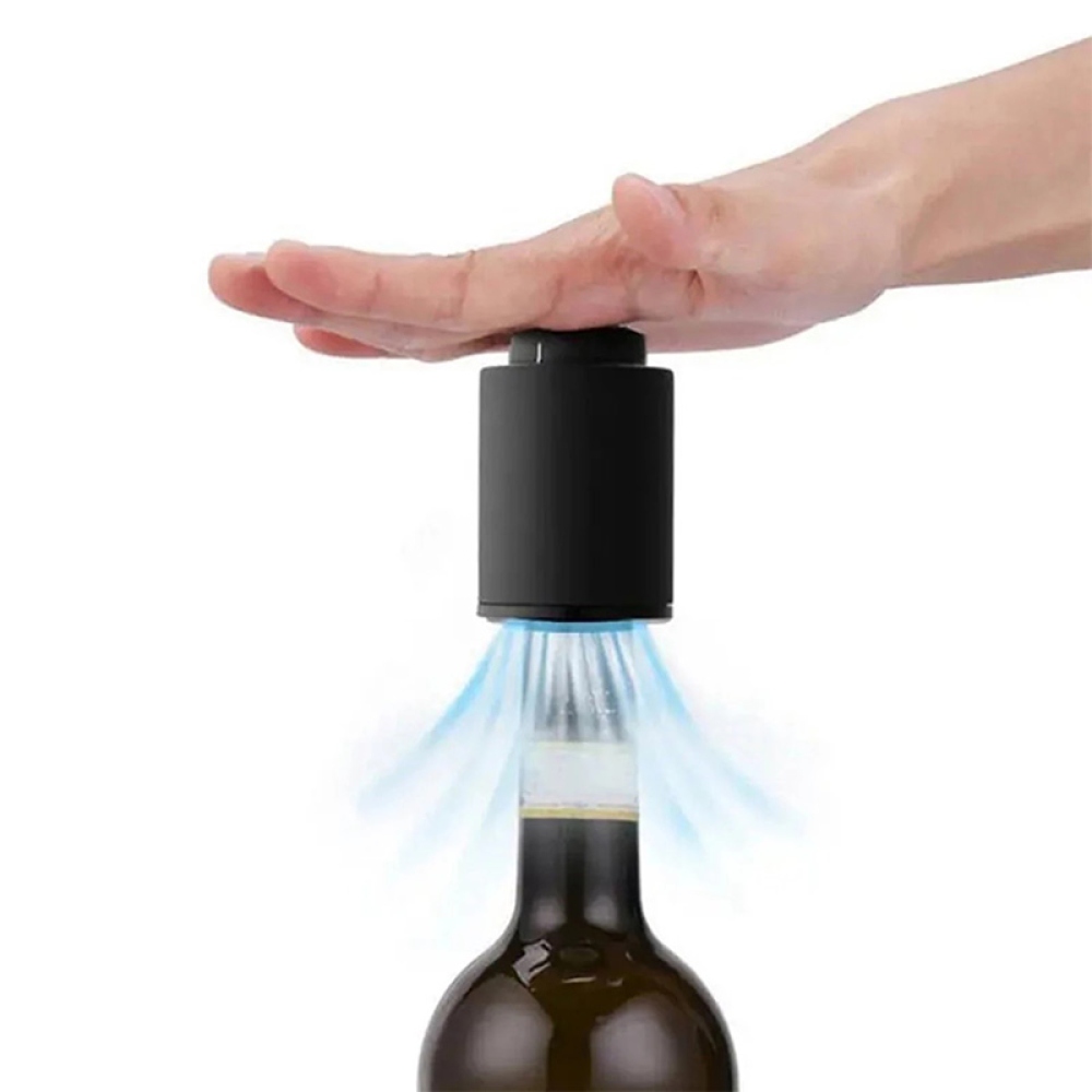 Bor- és prosecco kupak dátumjelzővel - fekete