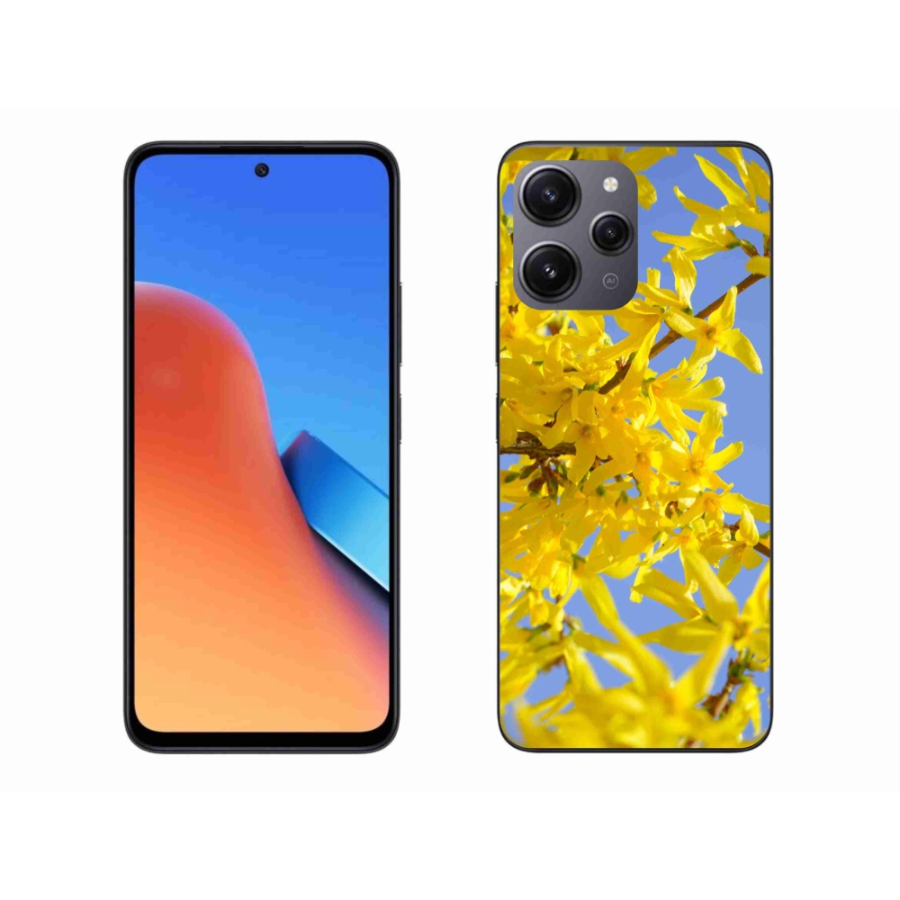 Gél borítás mmCase a Xiaomi Redmi 12-hez - sárga virágok