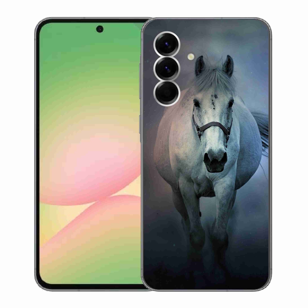 Gél borítás mmCase Samsung Galaxy A56 5G - futó fehér lóhoz