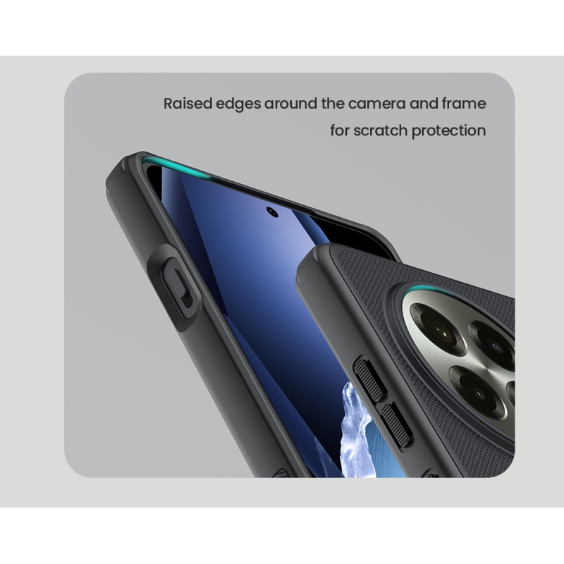 Nillkin Super Frosted PRO hátlap a OnePlus 13R számára Fekete