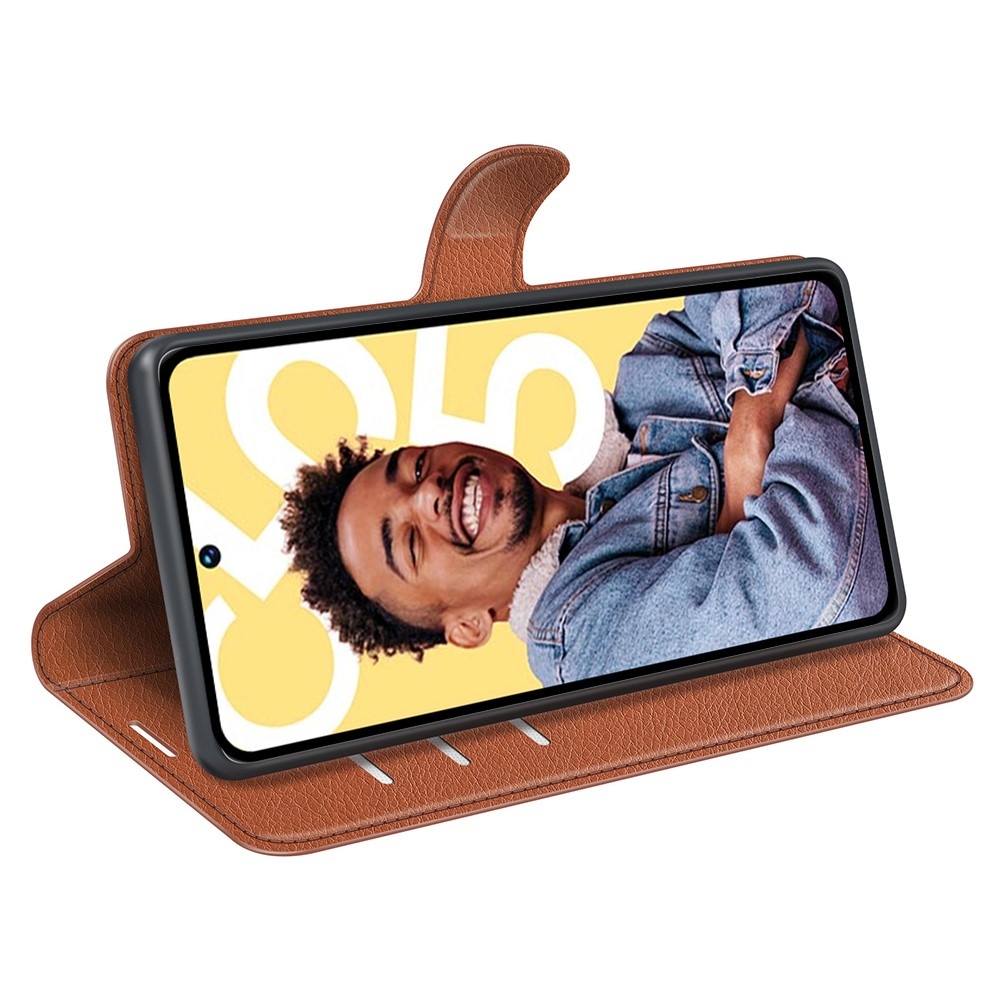 Litchi könyvtáska a Realme C55 készülékhez - barna