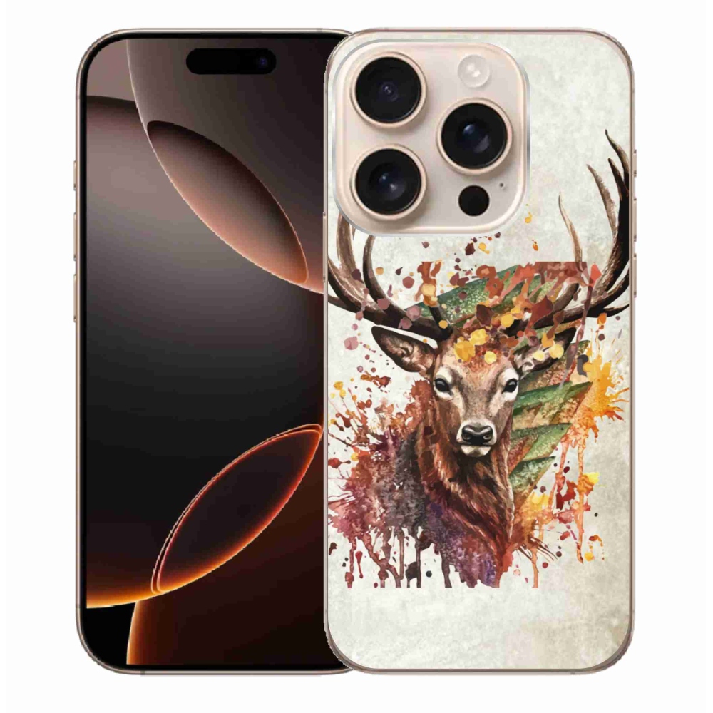 Gél tok mmCase iPhone 16 Pro Max készülékhez - szarvas 1