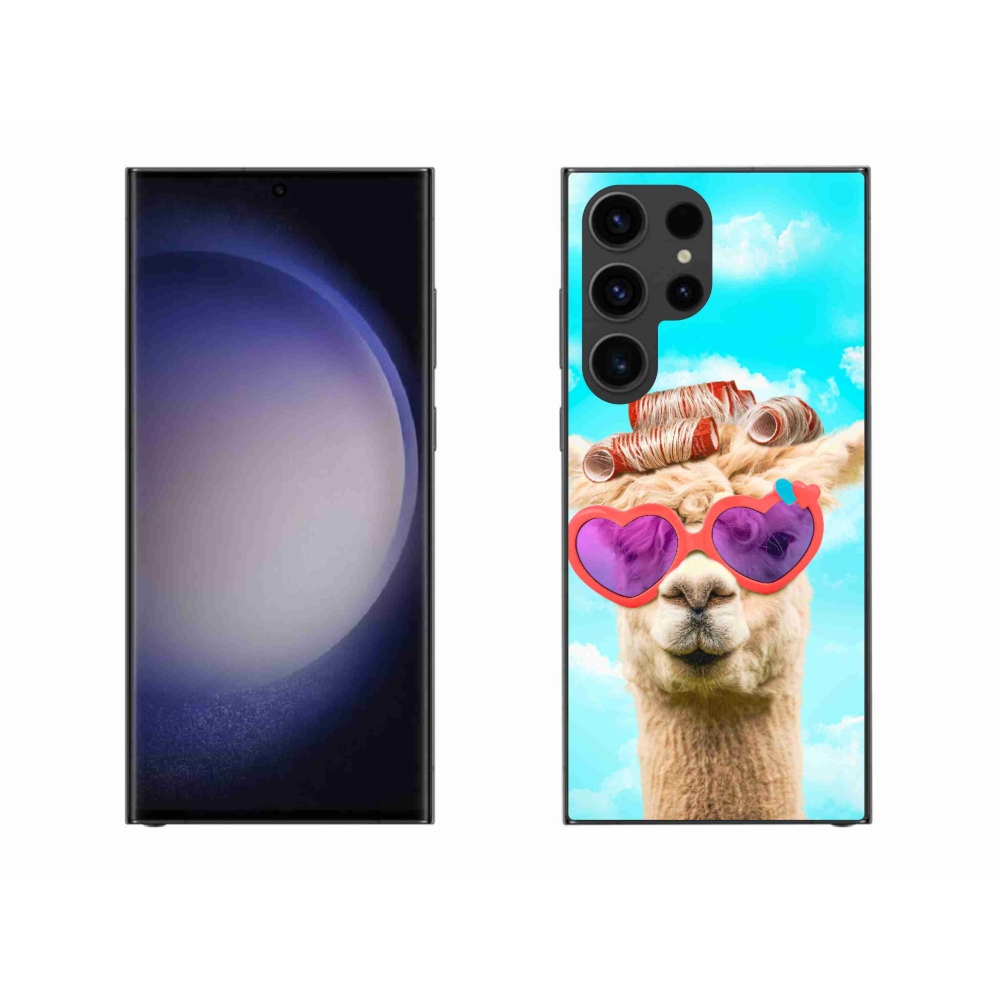 Zselés borítás mmCase Samsung Galaxy S23 Ultra 5G - szemüveges láma