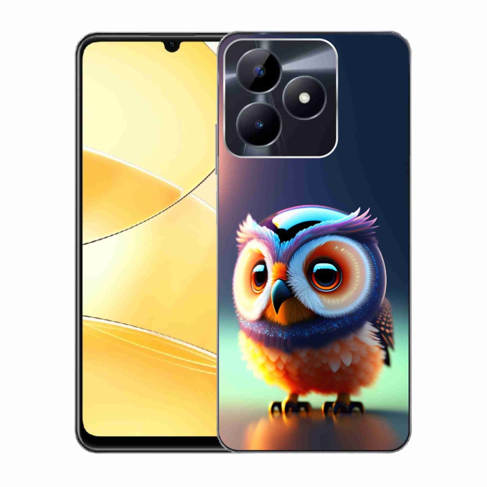 Zselés borító mmCase a Realme C51/C53 készülékhez - bagoly