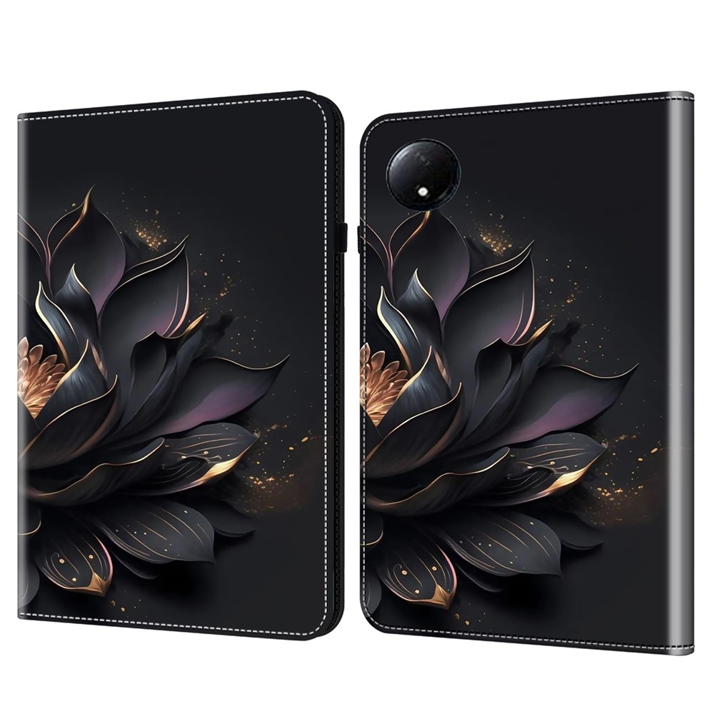 Patts záró tablet tok Xiaomi Redmi Pad SE 8.7 - fekete virág