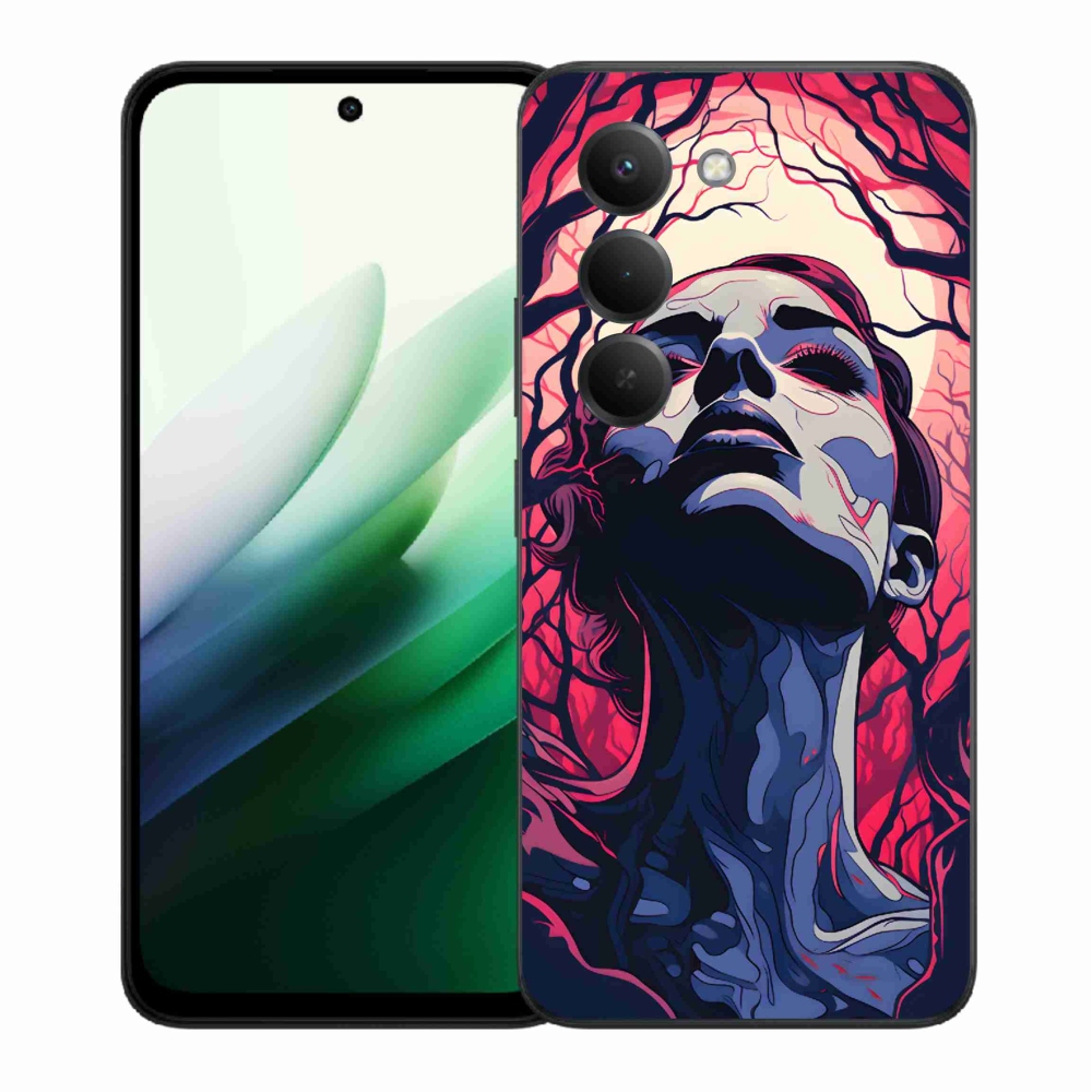 Gél borító mmCase a Xiaomi Redmi 15 5G-n - absztrakt arc