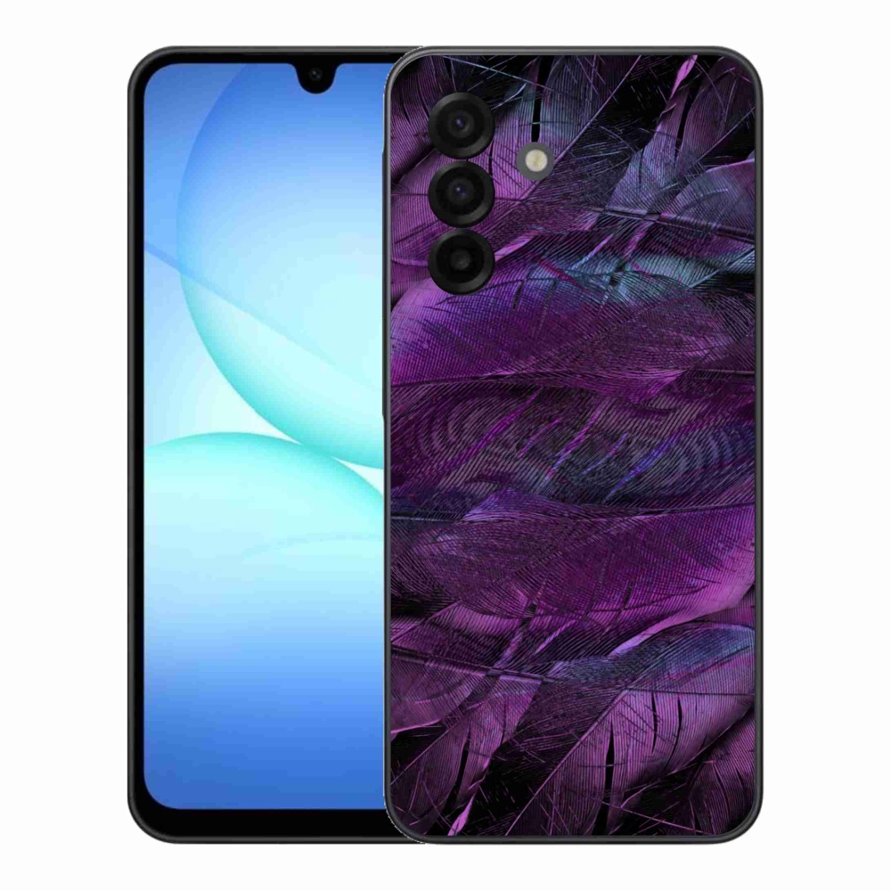 Gél védőhuzat mmCase Samsung Galaxy A17 4G/5G - lila tollakhoz