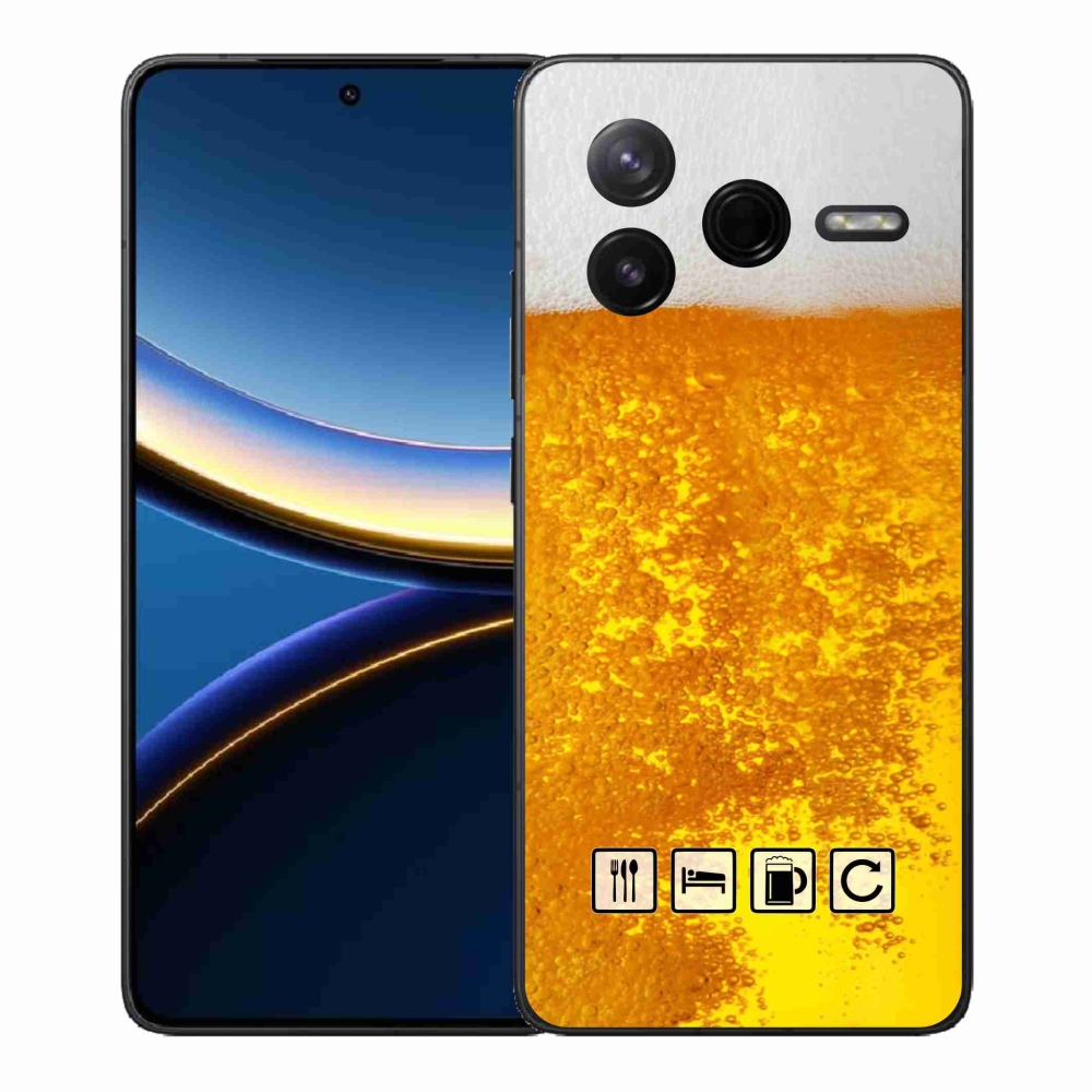 Gél borítás mmCase a Xiaomi Poco F7 Pro számára - sör motívum 3