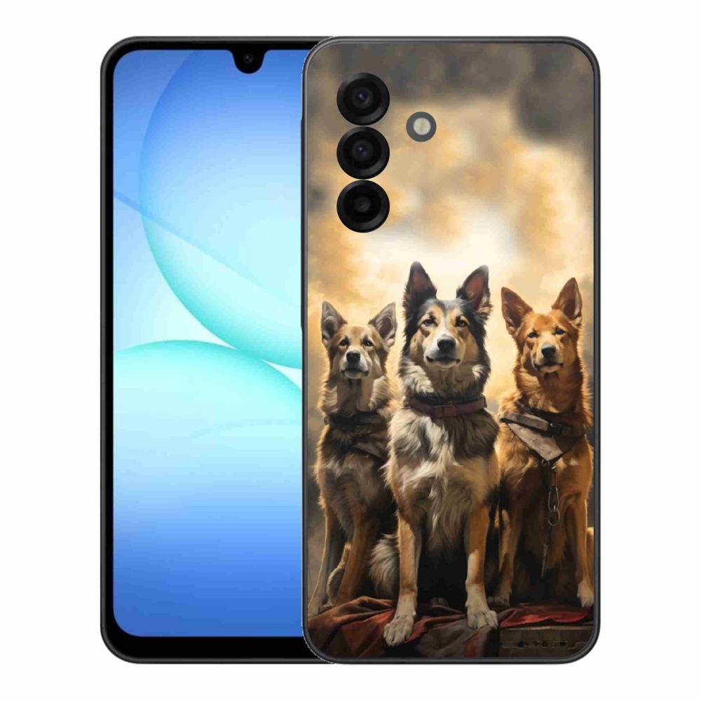 Zselés borítás mmCase Samsung Galaxy A17 4G/5G - három kutya