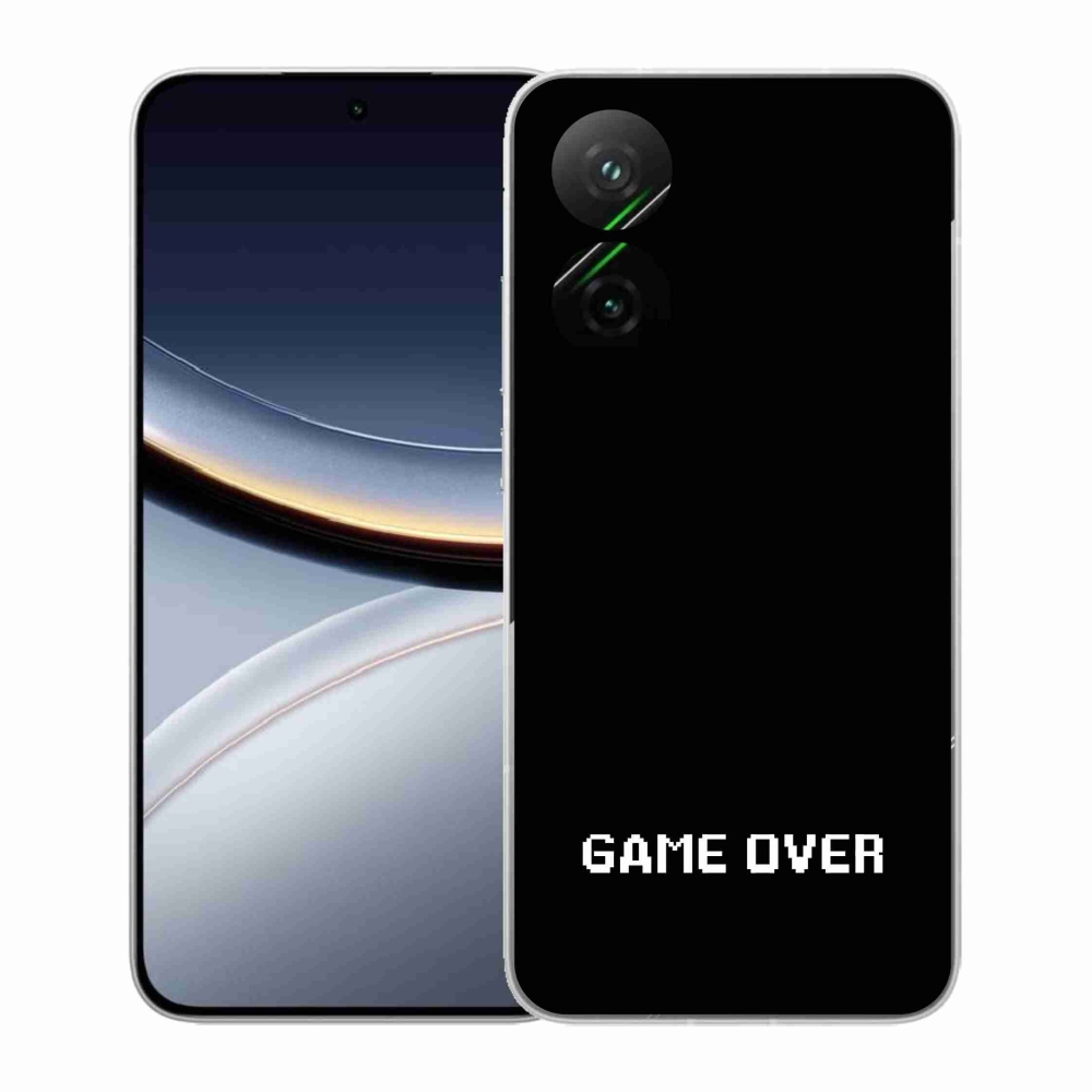 Gél borító mmCase a Xiaomi Poco F7 5G-hez - játék fekete háttéren