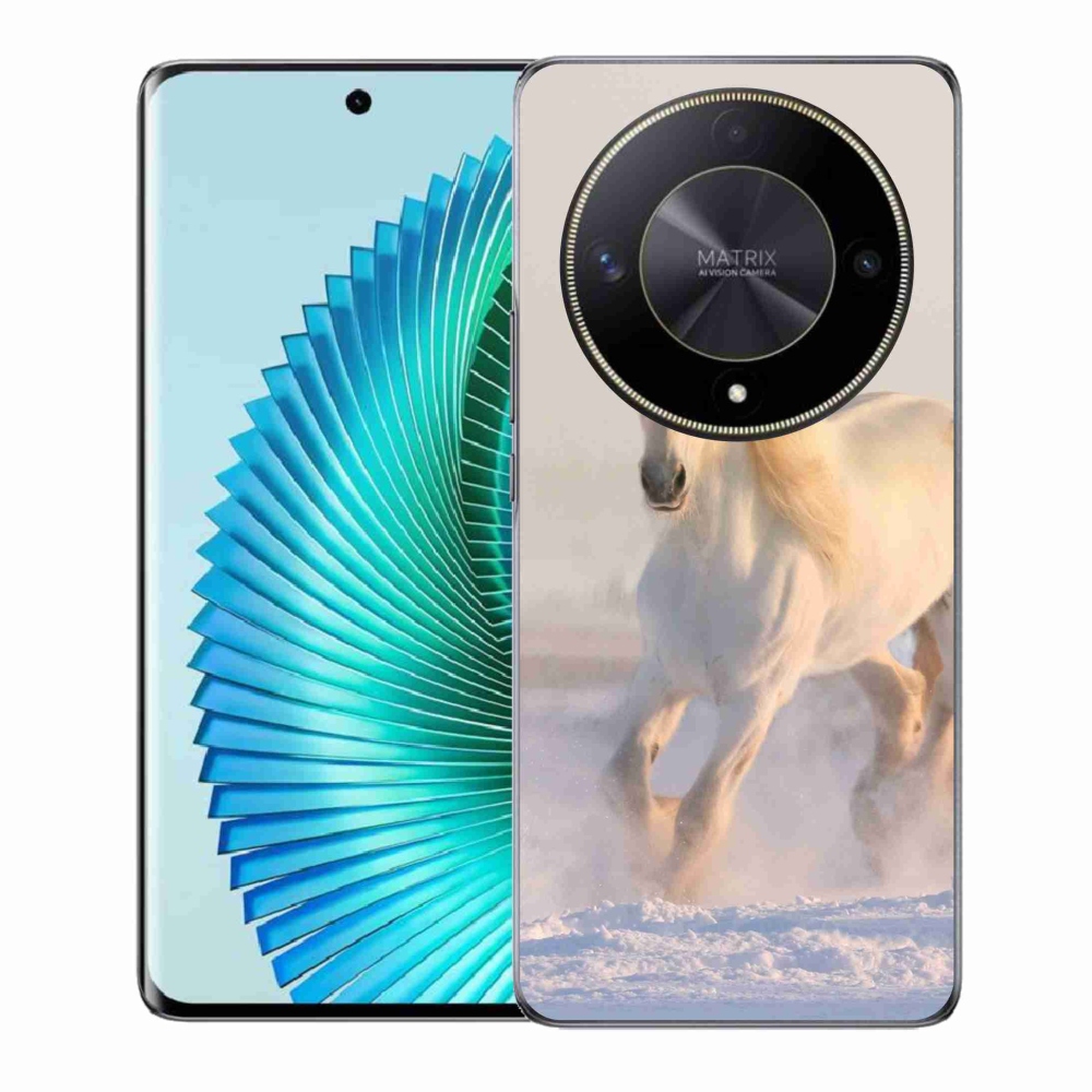 Gél tok mmCase a Honor Magic 6 Lite 5G számára - ló a hóban