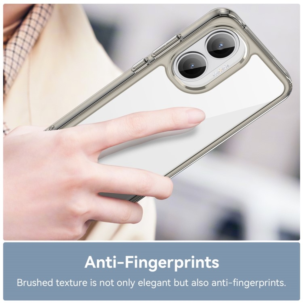 Gél tok fix hátlappal a Xiaomi Poco F7 5G készülékhez - szürke