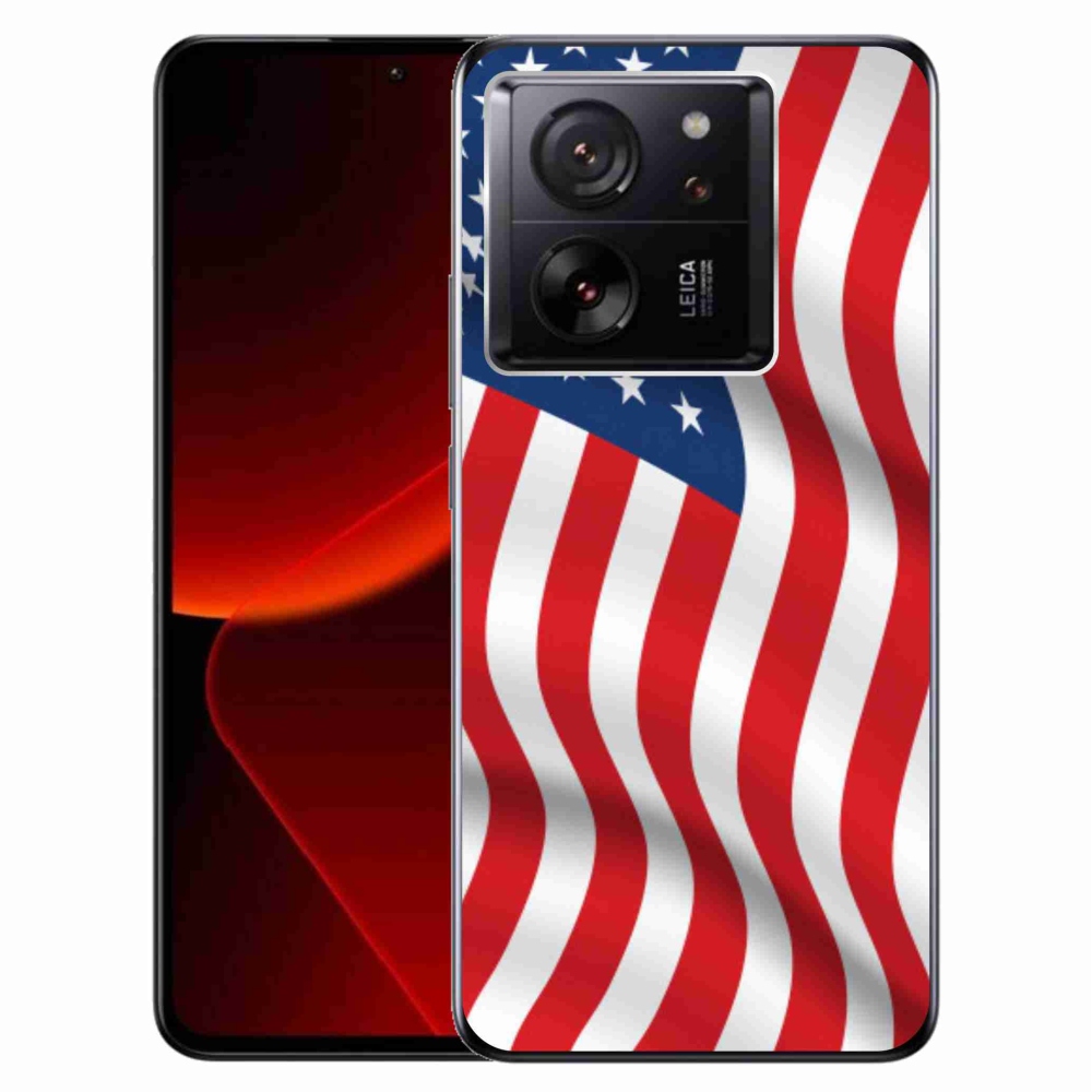 Gél borítás mmCase a Xiaomi 13T/13T Pro számára - amerikai zászló