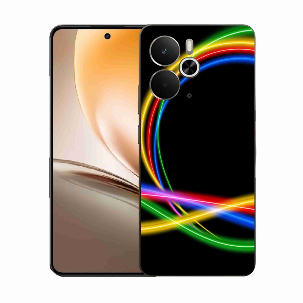 Gél borító mmCase a Realme 14 5G/14T 5G készülékhez - neon körök