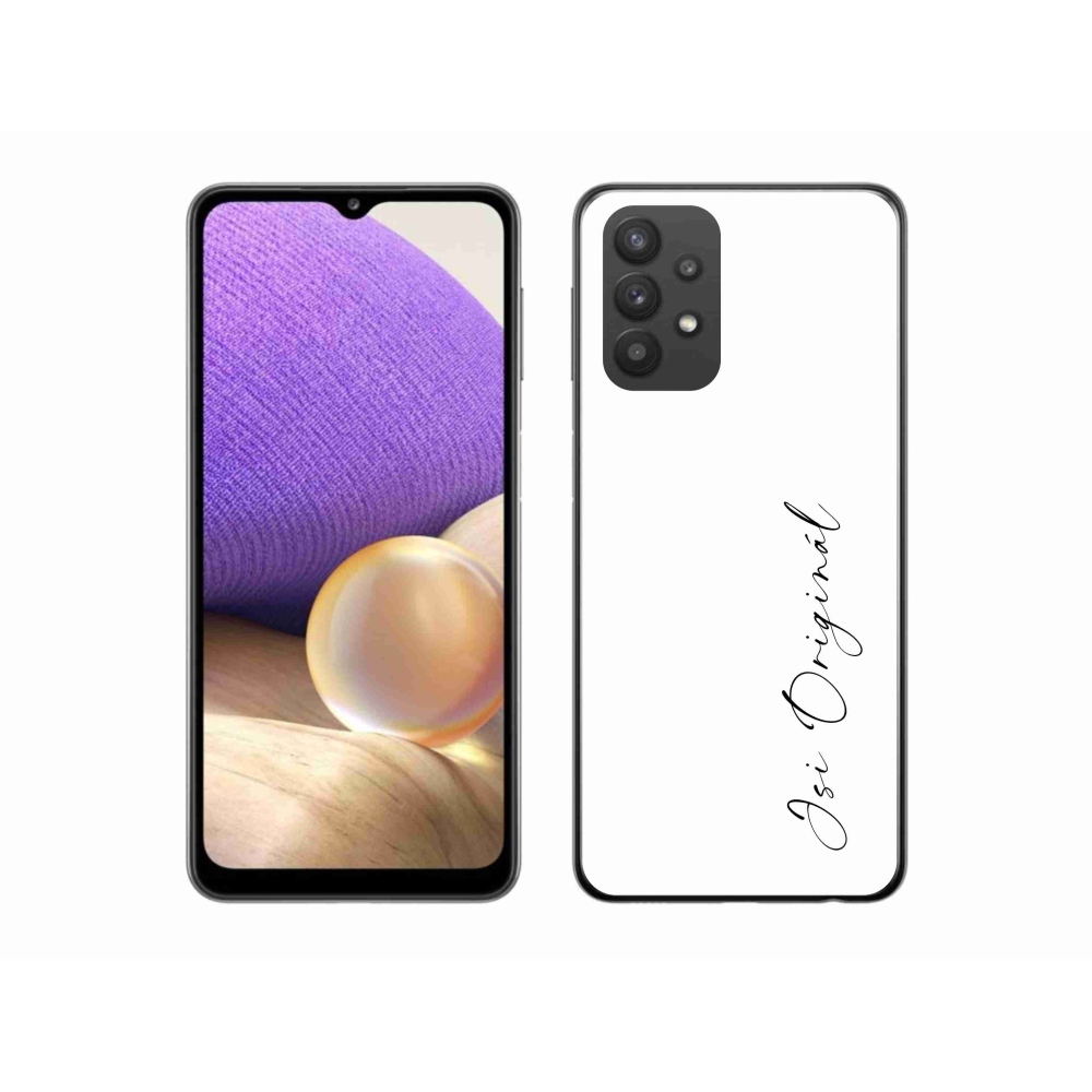 Gél borító mmCase Samsung Galaxy A32 5G - te vagy az eredeti fehér háttér