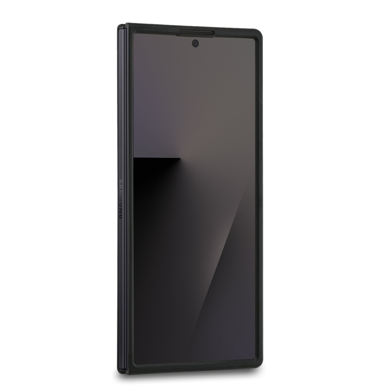 Karl Lagerfeld PU Saffiano Karl és Choupette hátlap Samsung Galaxy Z Fold 7 készülékhez, fekete