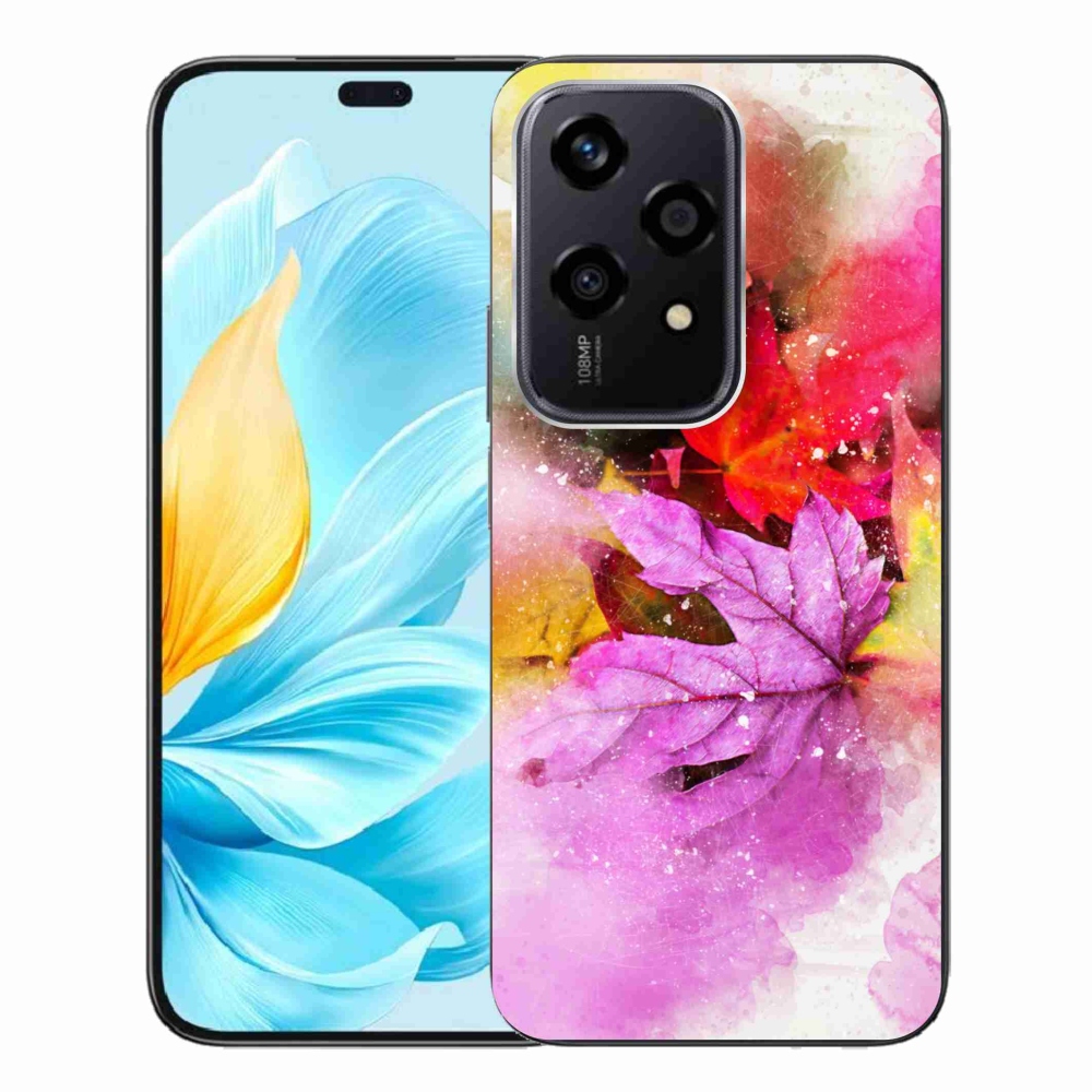 Zselés borító mmCase a Honor 200 Lite 5G készülékhez - színes levelek