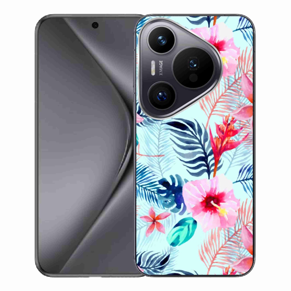 Zselés borítás mmCase a Huawei Pura 70 Pro számára - virágok