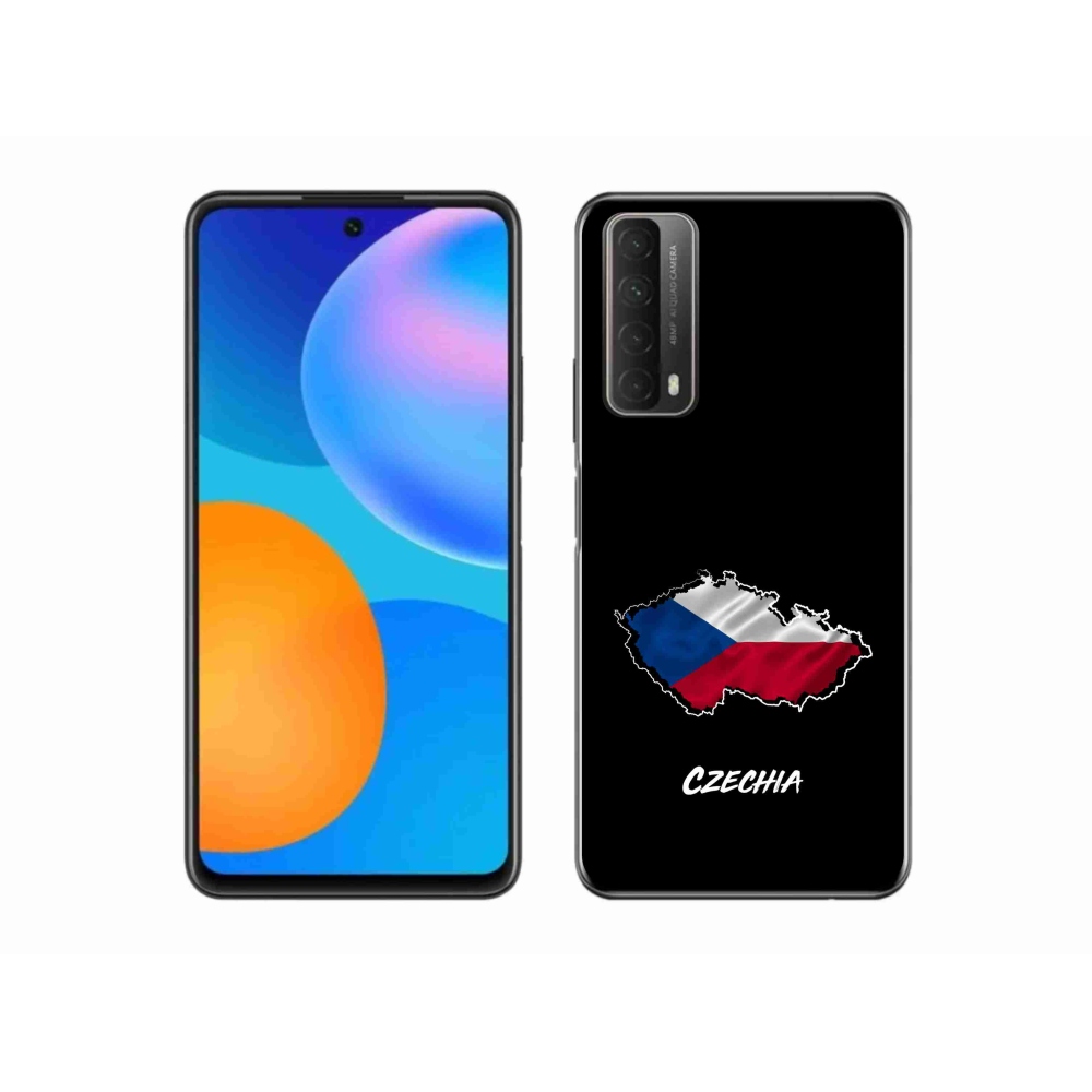 Gél védőhuzat mmCase a Huawei P Smart (2021) - Csehország fekete háttérrel