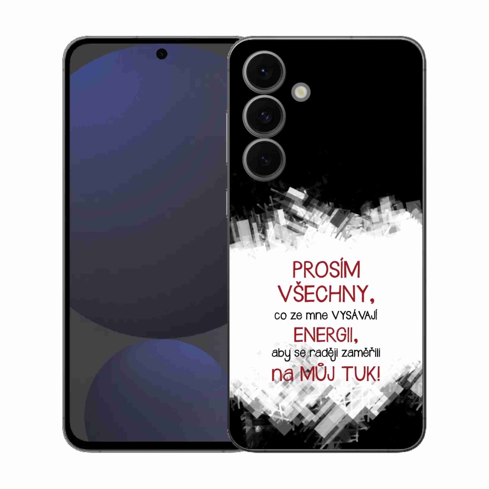 Gél borító mmCase Samsung Galaxy S25 FE - vicces szöveg 1 piros