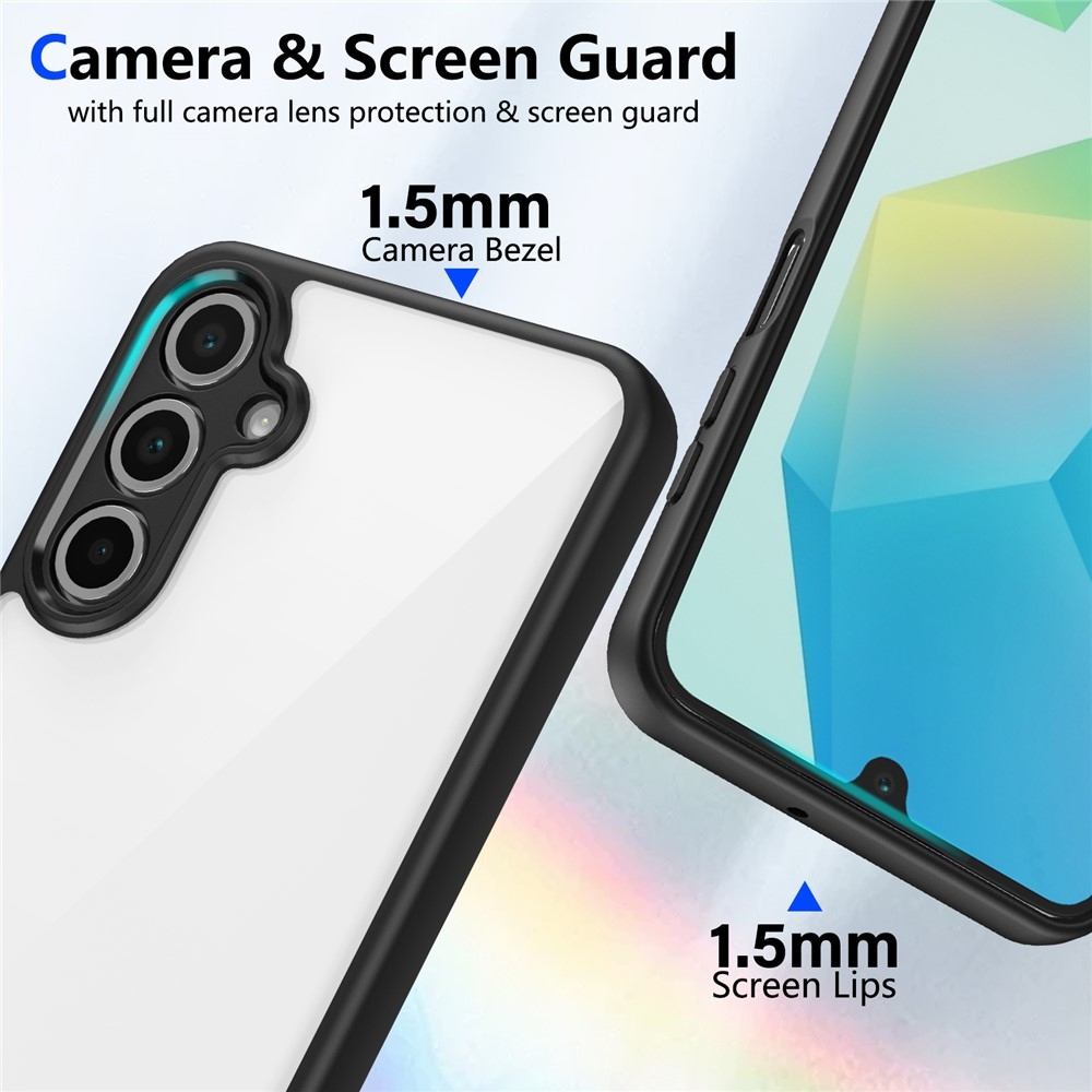 Zselés hátlapi tok fix hátlappal Samsung Galaxy A17 4G/5G - fekete