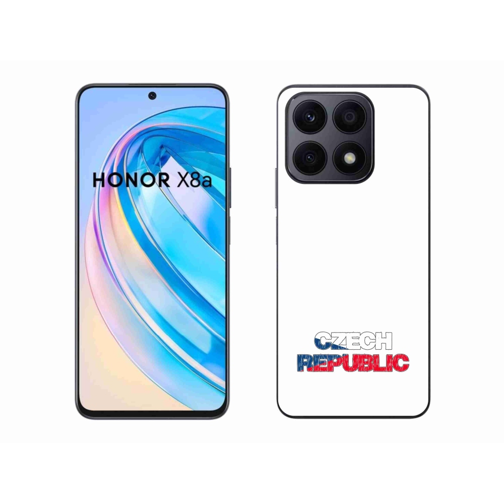 Zselés borítás mmCase a Honor X8a készülékhez - Csehország fehér háttér