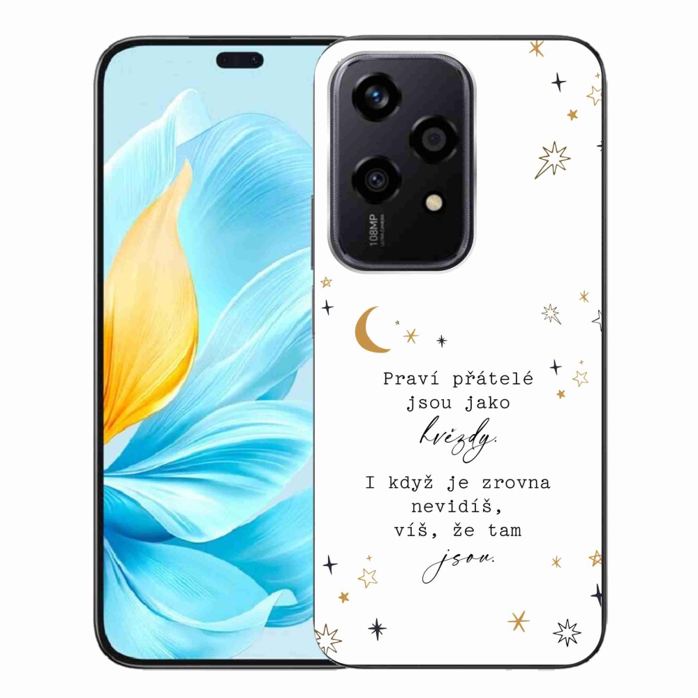 Gél borító mmCase a Honor 200 Lite 5G számára - idézem 6 fehér háttér