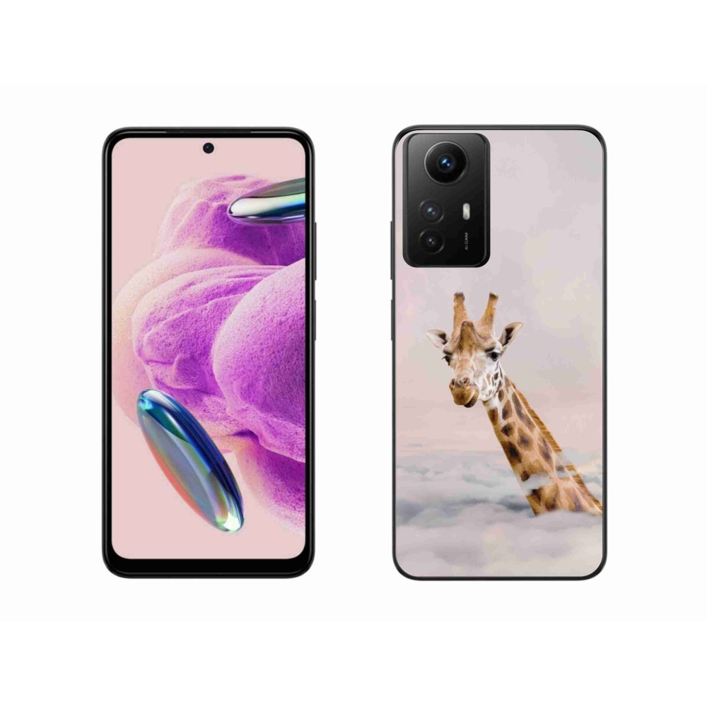 Gél borító mmCase a Xiaomi Redmi Note 12S-hez - zsiráf a felhőkben