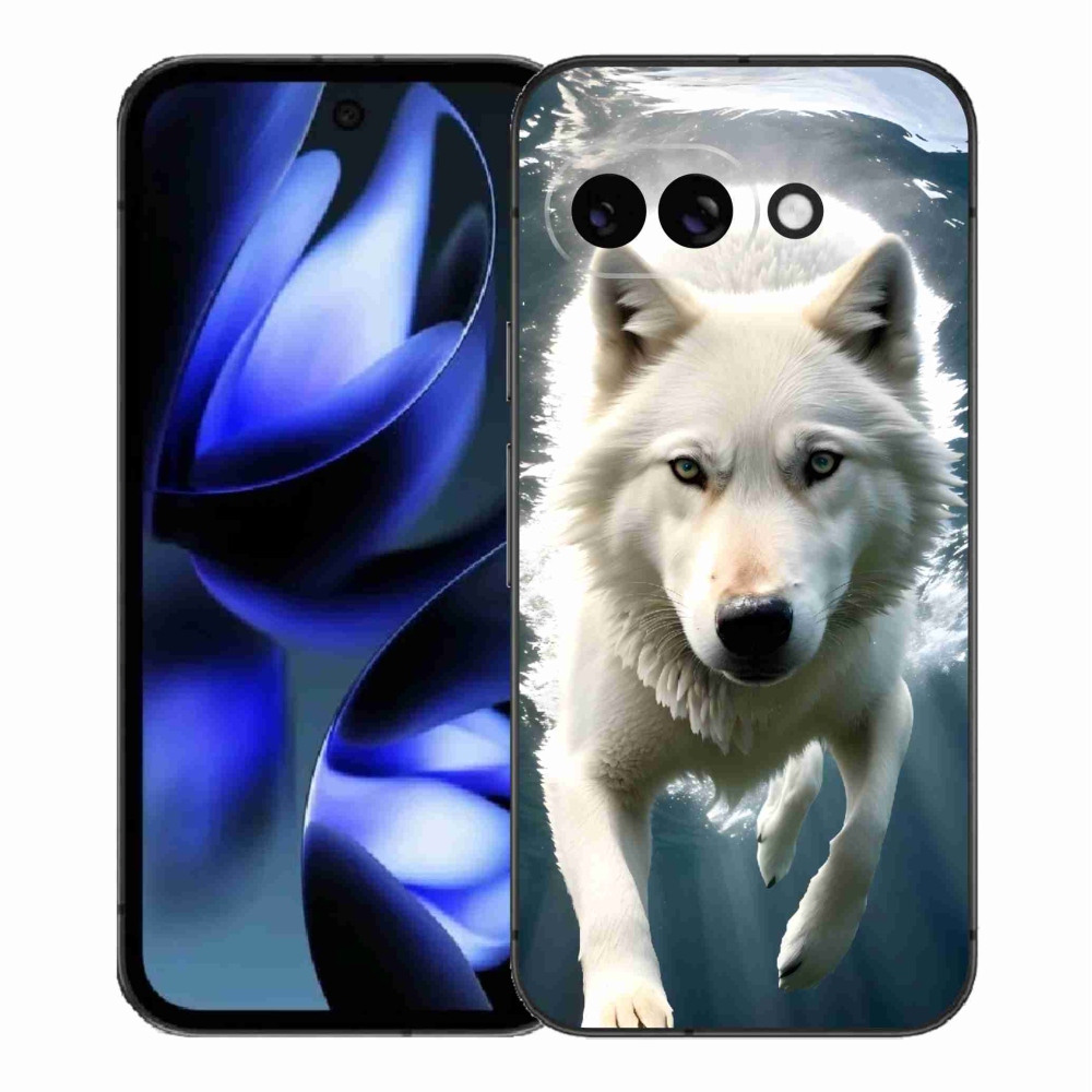 Gél védőburkolat mmCase a Google Pixel 9a készülékhez - fehér farkas
