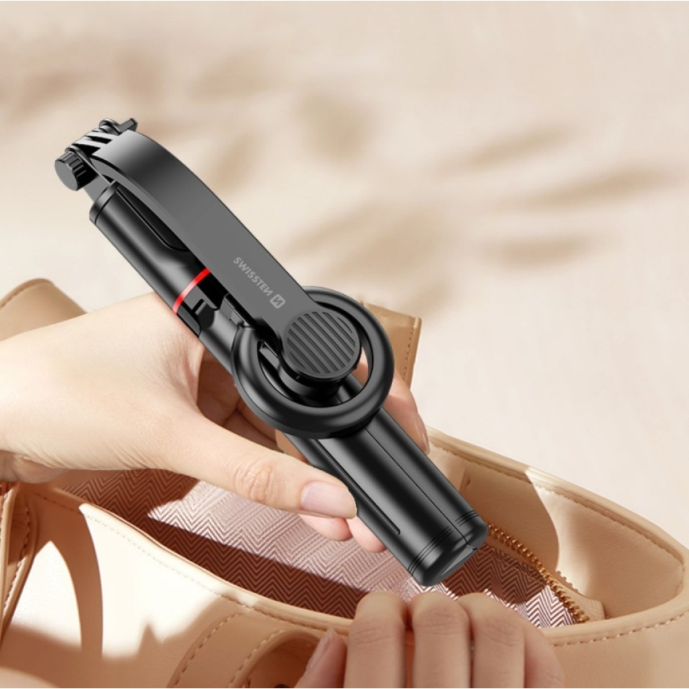 Swissten Bluetooth Selfie Stick állvány (MagSafe kompatibilis)