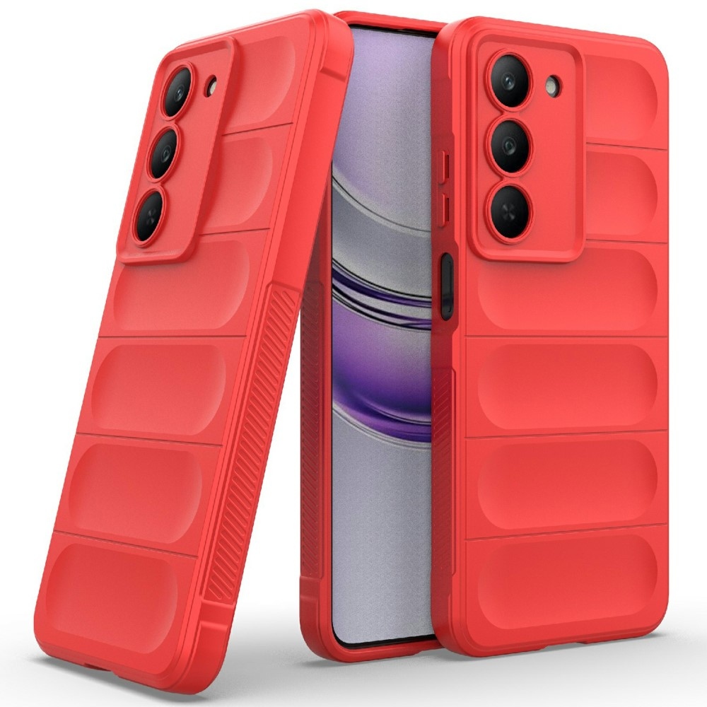 Rugg tartós zselés tok a Realme 14x 5G készülékhez - piros