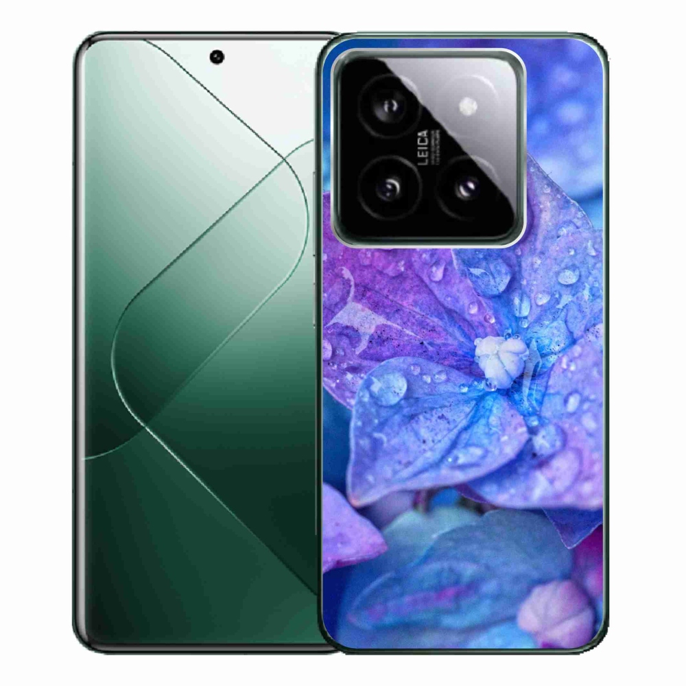 Gél borítás mmCase a Xiaomi 14 Pro-hoz - lila virág