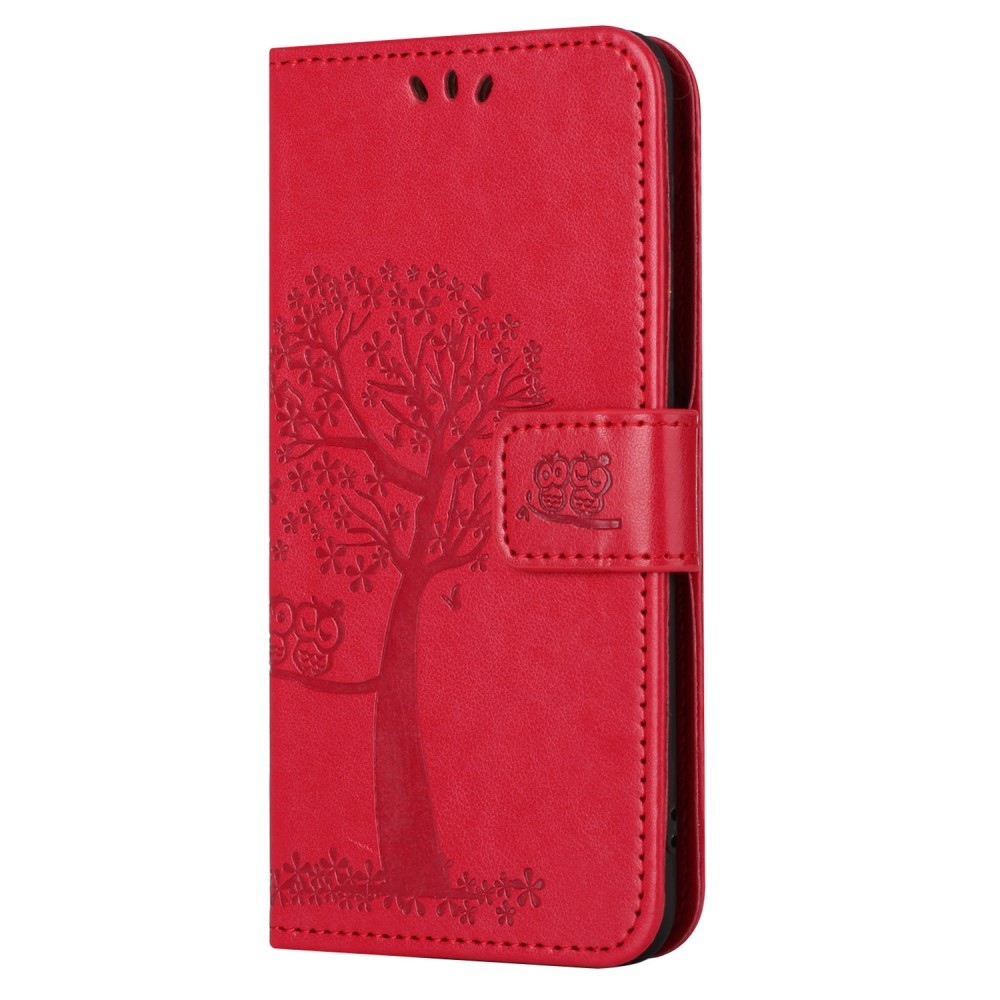 Fa könyvtáska a Honor 200 Lite 5G-hez - piros