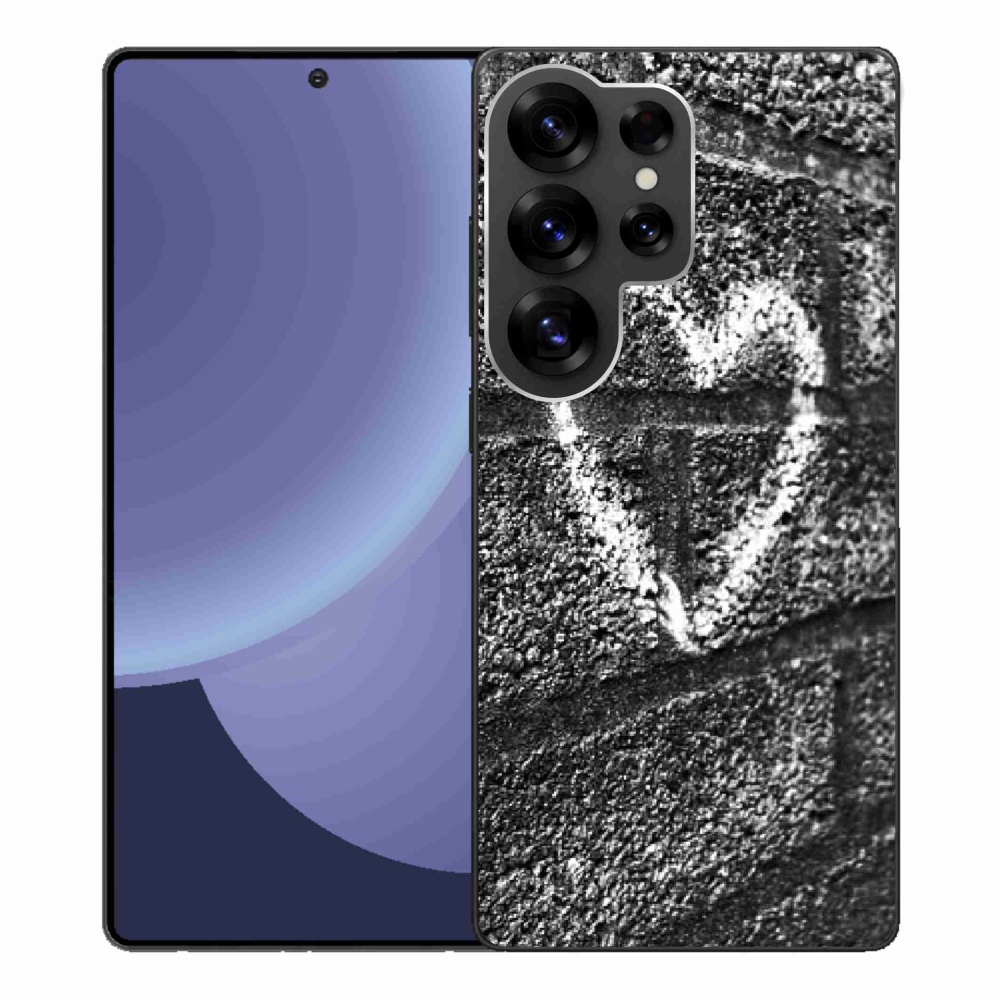 Gél borítás mmCase Samsung Galaxy S25 Ultra készülékhez - szív a falon