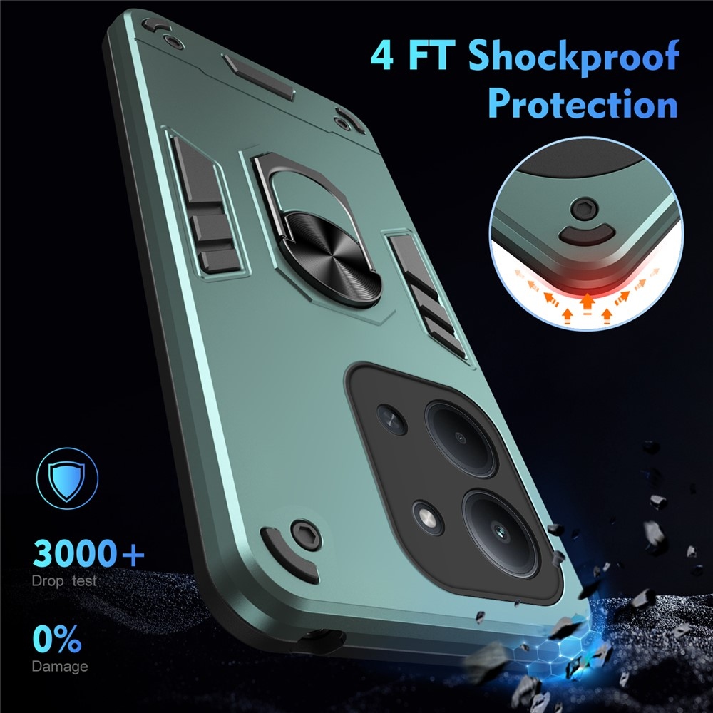 Defend tartós borító Xiaomi Redmi 15C 4G (171mm)/Poco C85 4G (171mm) - zöld