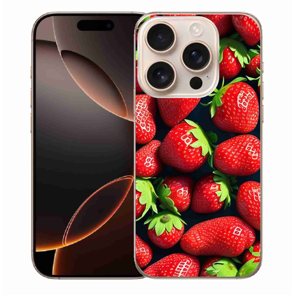 Gél védőburkolat mmCase iPhone 16 Pro Max készülékhez - eper